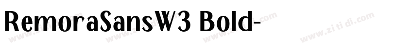 RemoraSansW3 Bold字体转换